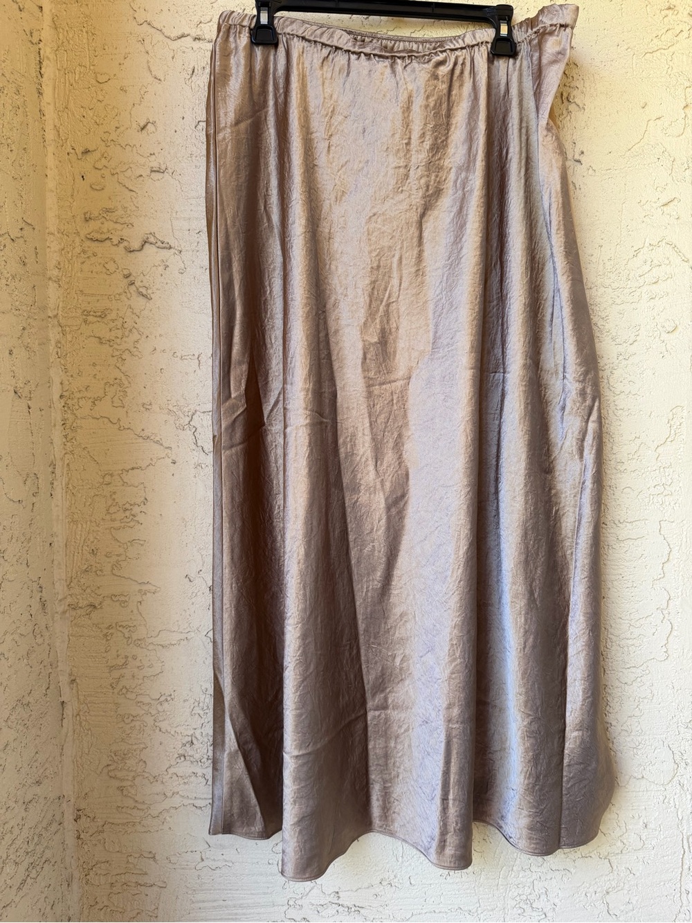 Eileen Fisher Textured Satin Slip Skirt XL Biscuit NWT - Picture 5 of 10